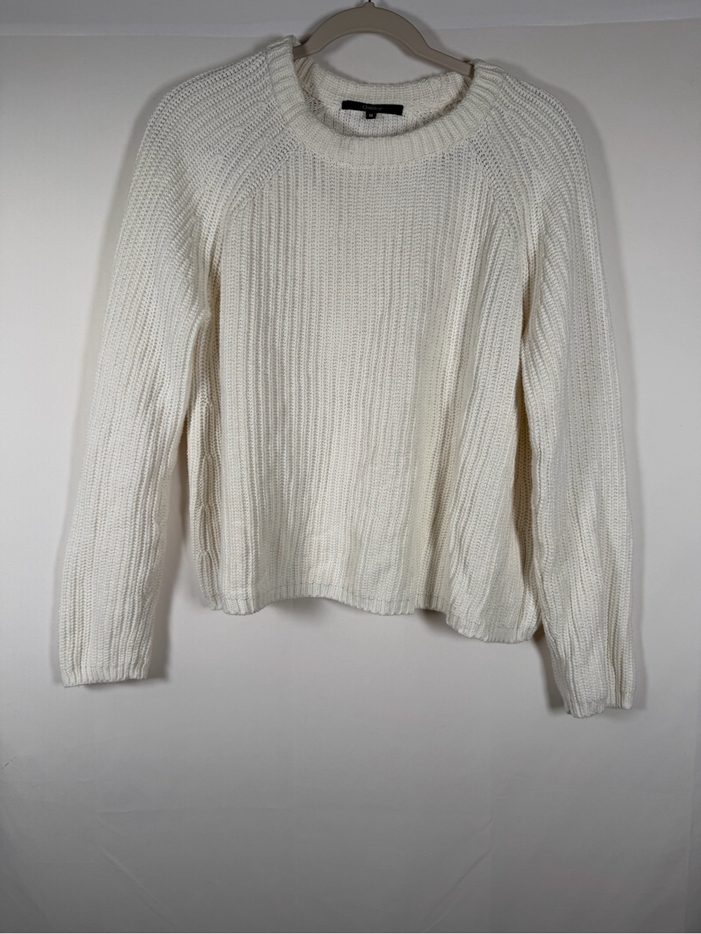 Quince Cable Knit Organic Cotton Crewneck Sweater- Cozy, Preppy, Cabincore